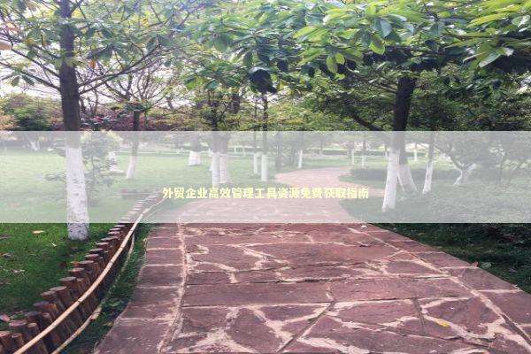 外贸企业高效管理工具资源免费获取指南 新闻