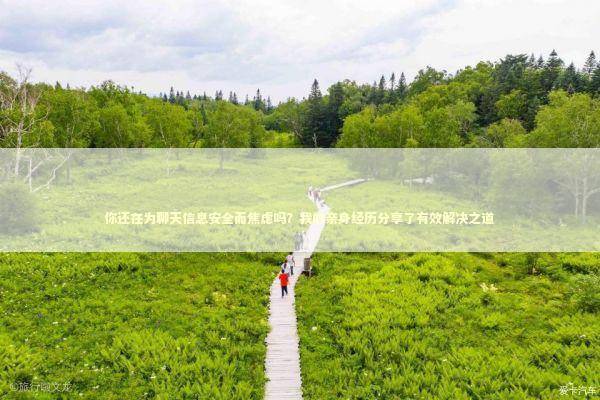 你还在为聊天信息安全而焦虑吗？我的亲身经历分享了有效解决之道